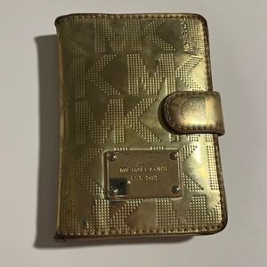 Gold Michael Kors wallet